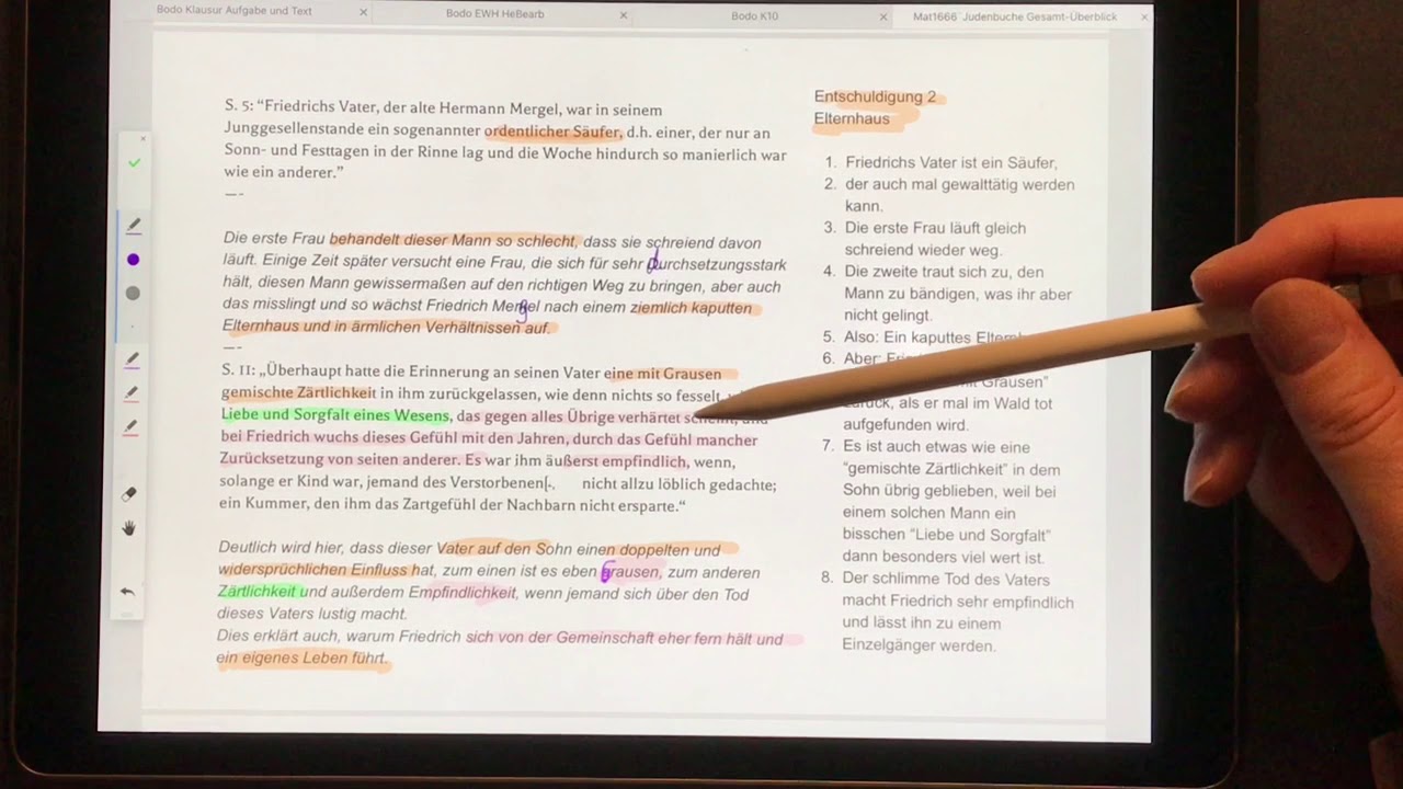 „Die Judenbuche“ – Leichter und schneller Einstieg mit wichtigen Textstellen (mit mp3-Vorstellung)