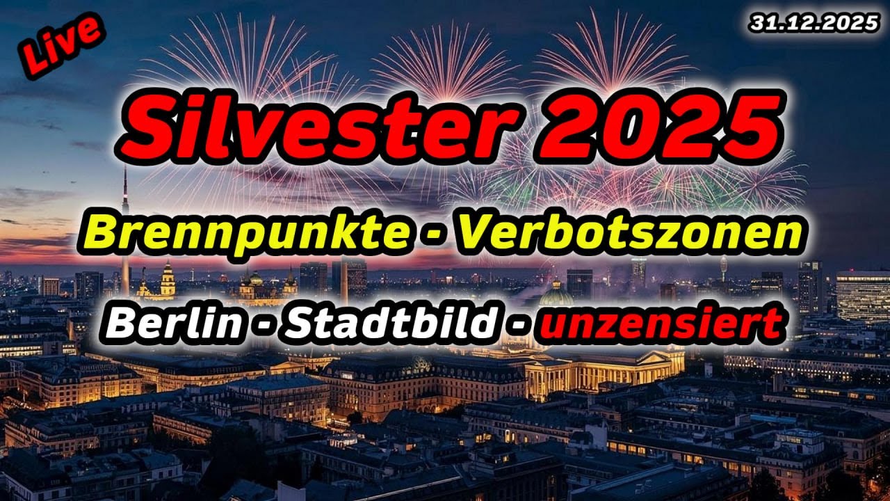 ‼️Live‼️Berlin 🥂 Silvester 2025 💥 2/2 - Brennpunkte - Verbotszonen🍾gesichert ungeplant