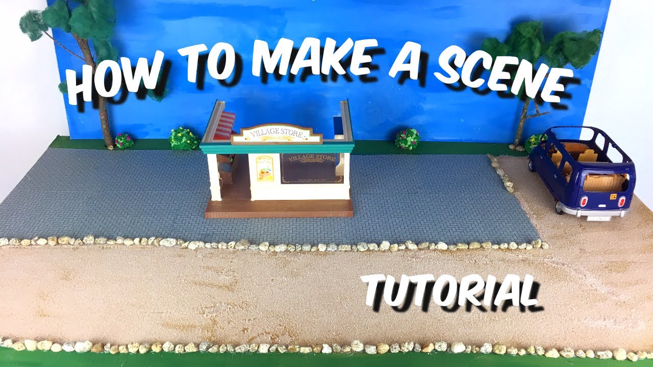 HOW TO MAKE A SCENE FOR SYLVANIAN FAMILIES : easy tutorial