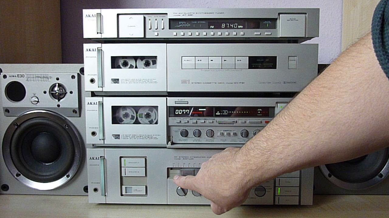 AKAI '83 Hi-Fi system demo, now with AKAI GX-F71