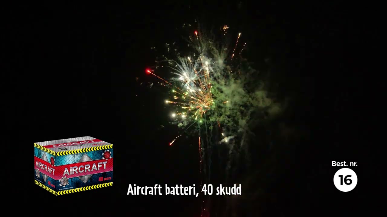 Aircraft batteri, 40 skudd | jem & fix