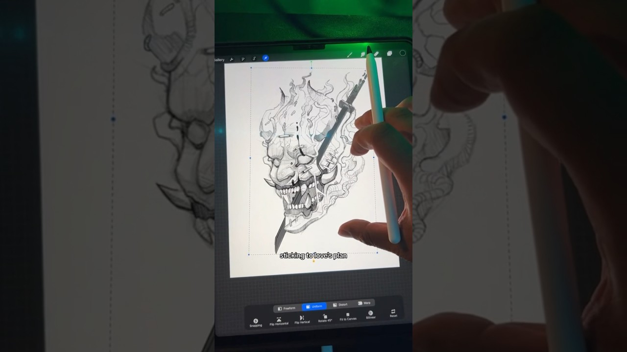 Demon Illustration Demon Art Oni Art by AboveWongArt Procreate