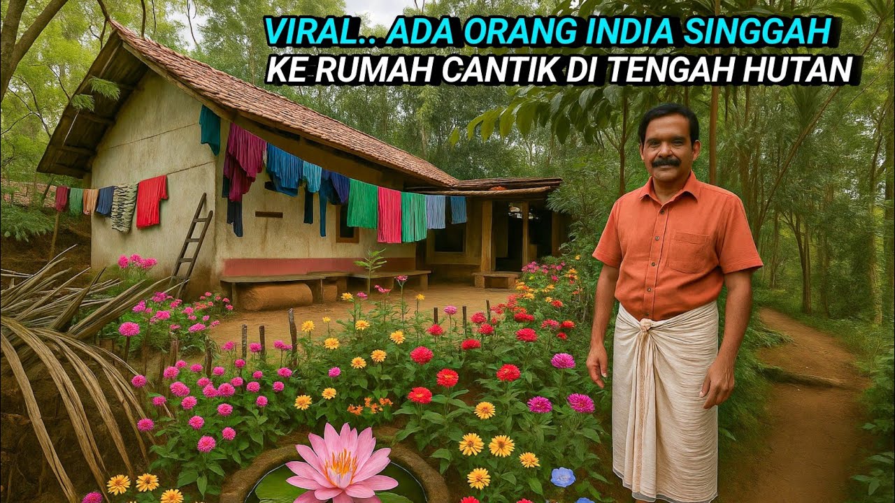 PRIA INDIA TERTARIK DENGAN RUMAH BERSIH DI TENGAH HUTAN JAWA BARAT