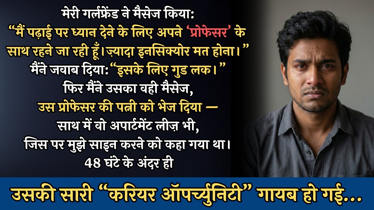 मेरी गर्लफ्रेंड ने मैसेज किया: “मैं पढ़ाई पर ध्यान देने, अपने ‘प्रोफेसर’ के साथ रहने जा रही हूँ...”
