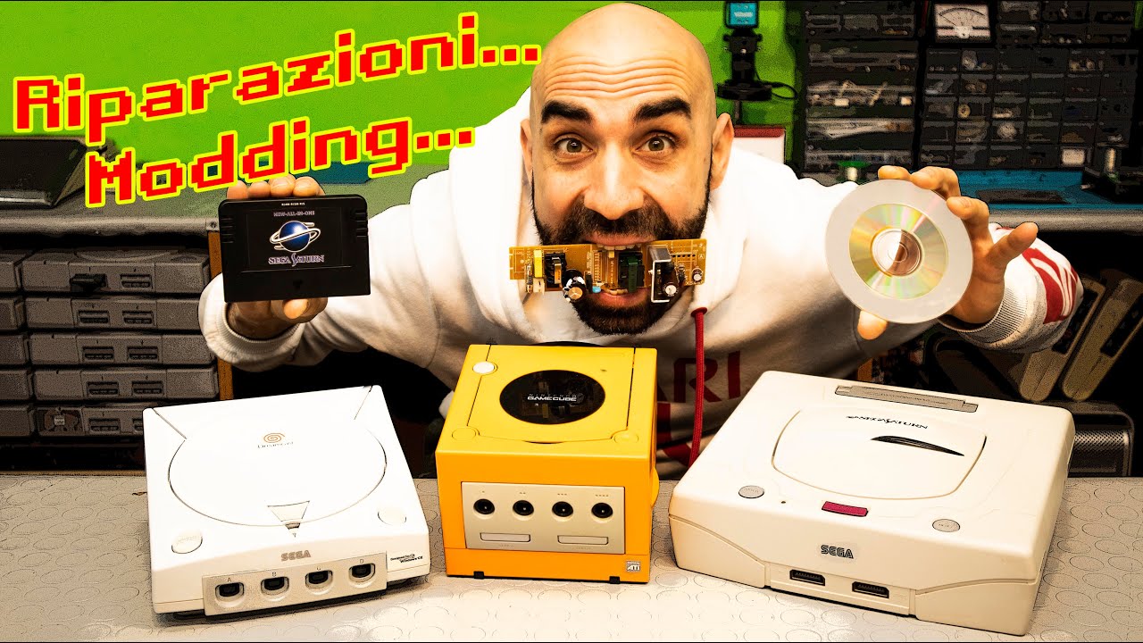 Sega Dreamcast e Saturn + Nintendo GameCube Modifiche Alimentatori e Modding! Da JAP 110 a EURO 220!