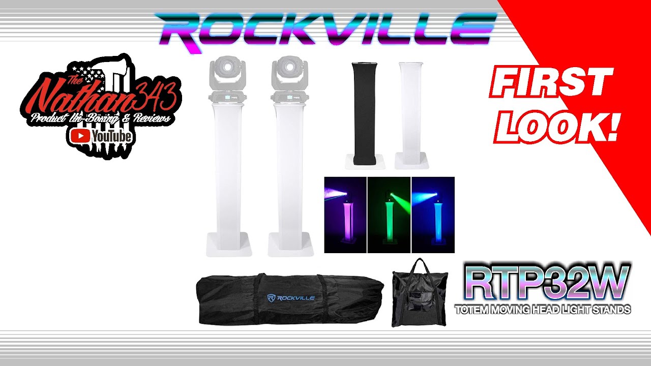Rockville RTP32W Totem Light Stands (First Look)