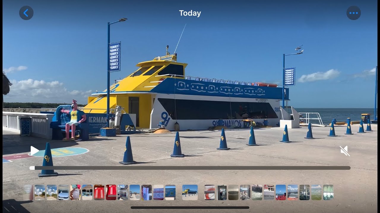 Ferry ride from Cancun to Isla Muejeres, Mexico