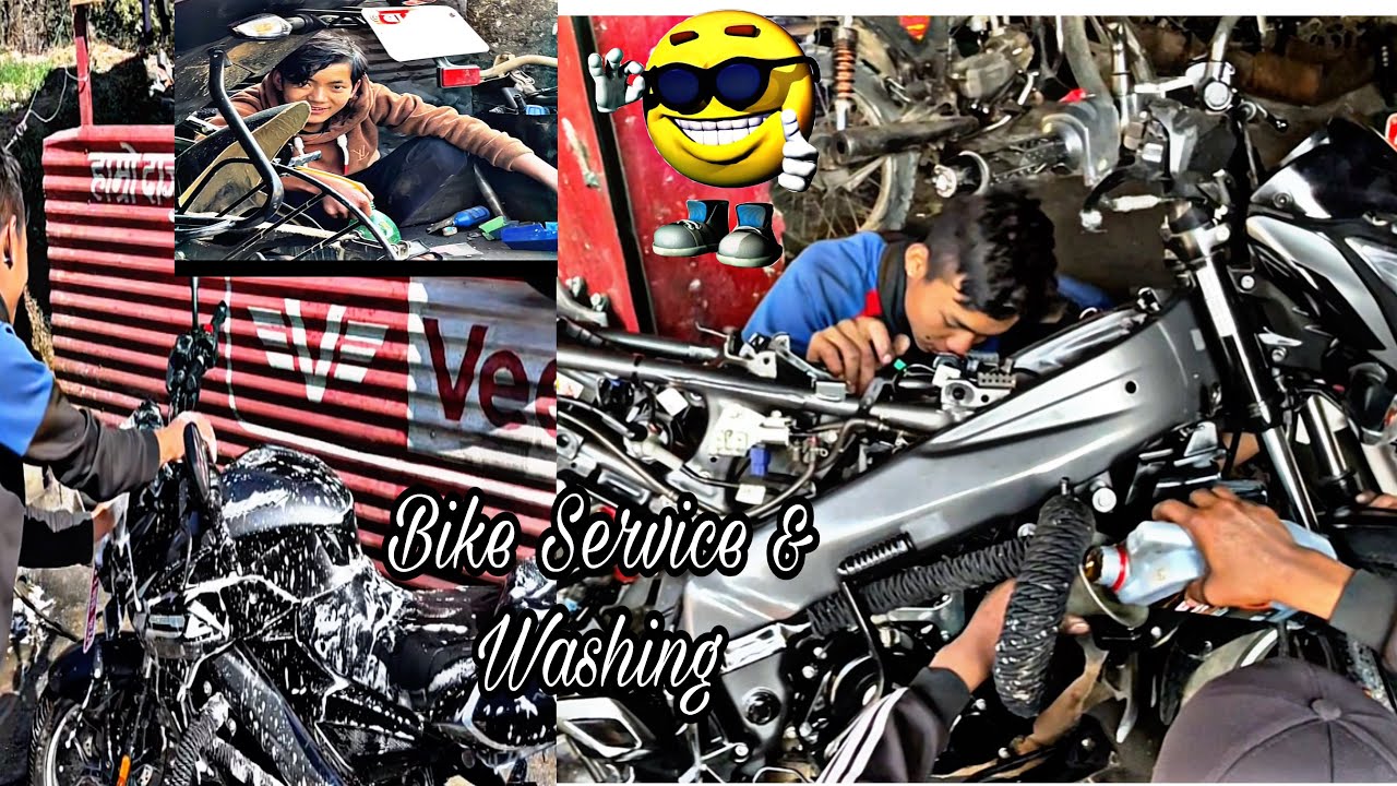 Bike Service & Washing with Fun 😂 | Entertainment Vlog