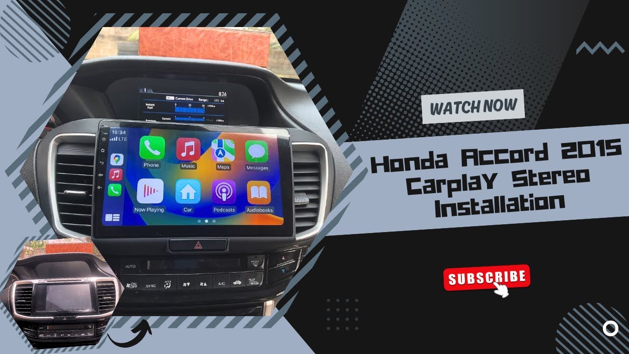 Honda Accord 2015 Carplay Stereo installation