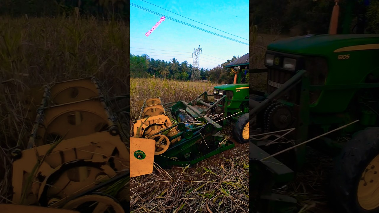 john deere tractor cutter bar#tractor #tractorjcb #tractorcultivator #loading