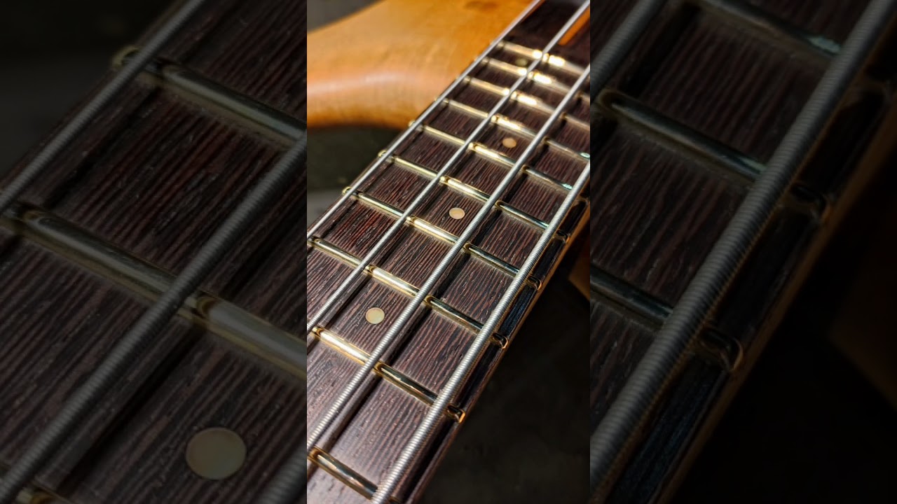 Warwick Streamer setelah refret.
