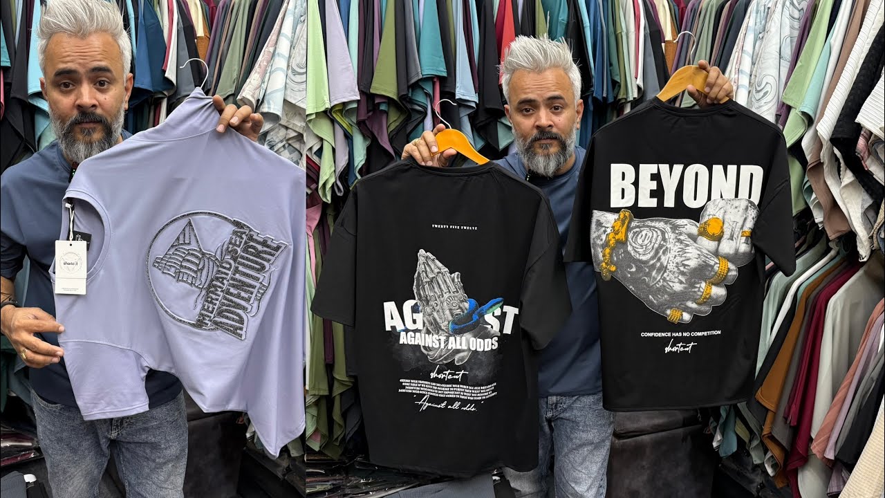 Short Cut T- Shirts Manufacturer 🔥/Ahmedabad T- Shirt Manufacturer/T-Shirt Wholesale Market/ #tshirt
