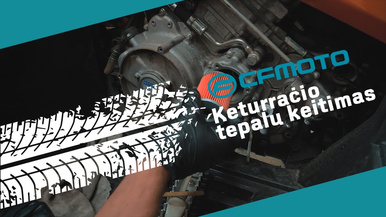 MotoriderTV - CFMOTO keturračio tepalų keitimas