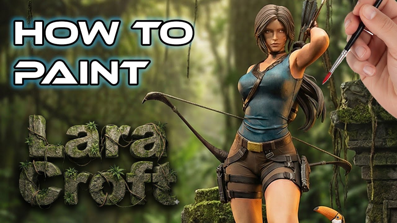 Painting the Ultimate Tomb Raider Diorama - Lara Croft - How to Paint Realistic Skin Tones