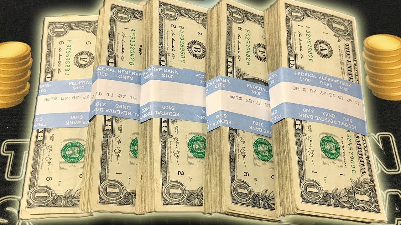 GREAT $500 Currency Rare Serial Number Hunt - Bank Strap Hunting $1 Bills