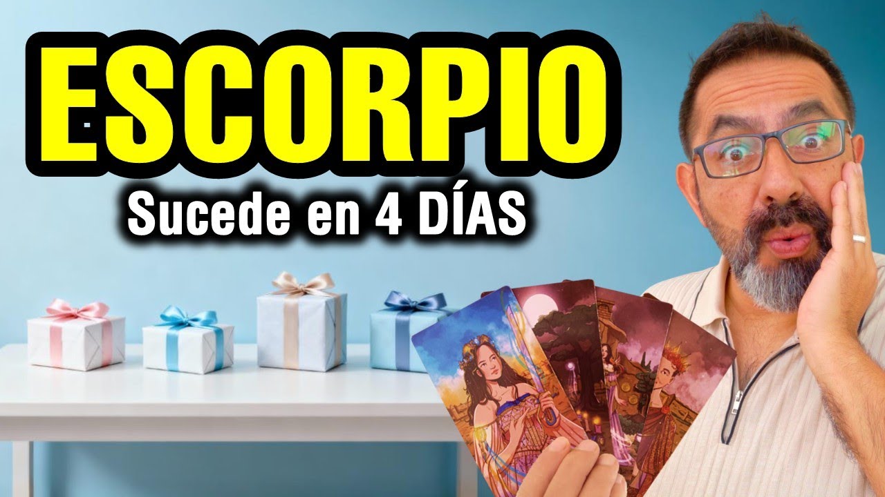 Escorpio ♏️ 4 MILAGROS inminentes. ABUNDANCIA del CIELO 🔮 TAROT dinero, amor y salud