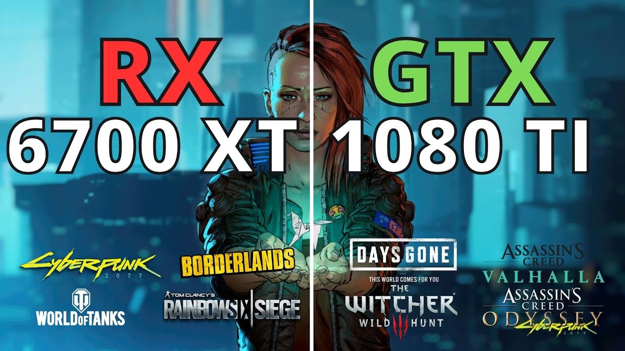 RX 6700 XT VS GTX 1080 TI 1440p IN 2023
