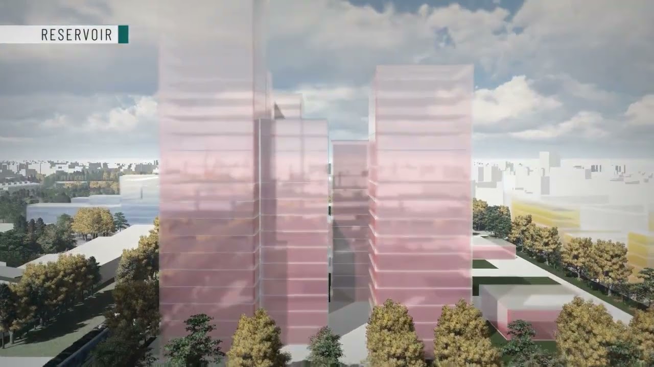 Milan, Farini Yard: the development according to the masterplan 