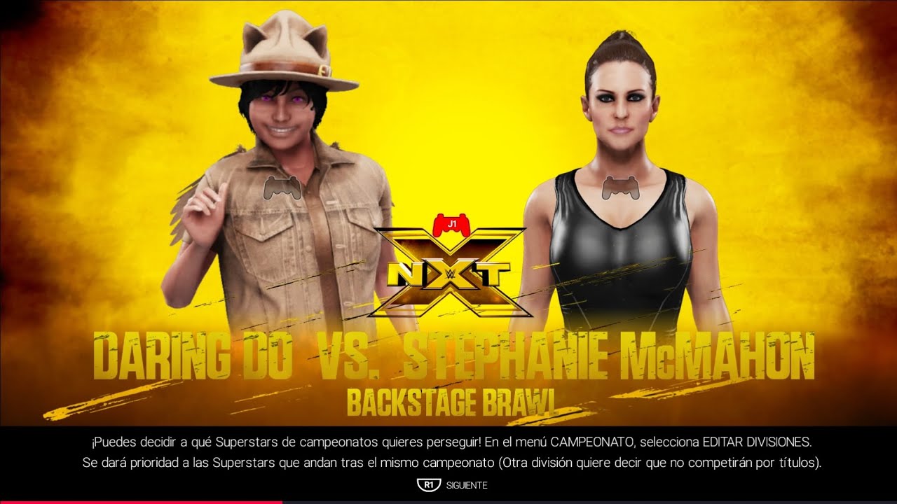 WWE 2k19 Daring Do vs Stephanie McMahon - Backstage Brawl