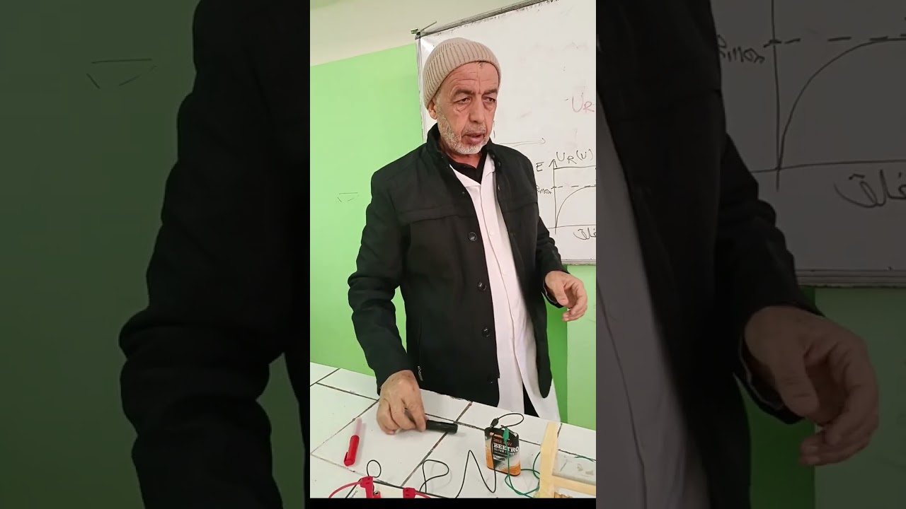 مراقبة تطور التوتر بين طرفي الوشيعة و الناقل الاومي في الدارة RL بواسطة راسم الاهتزاز المهبطي 