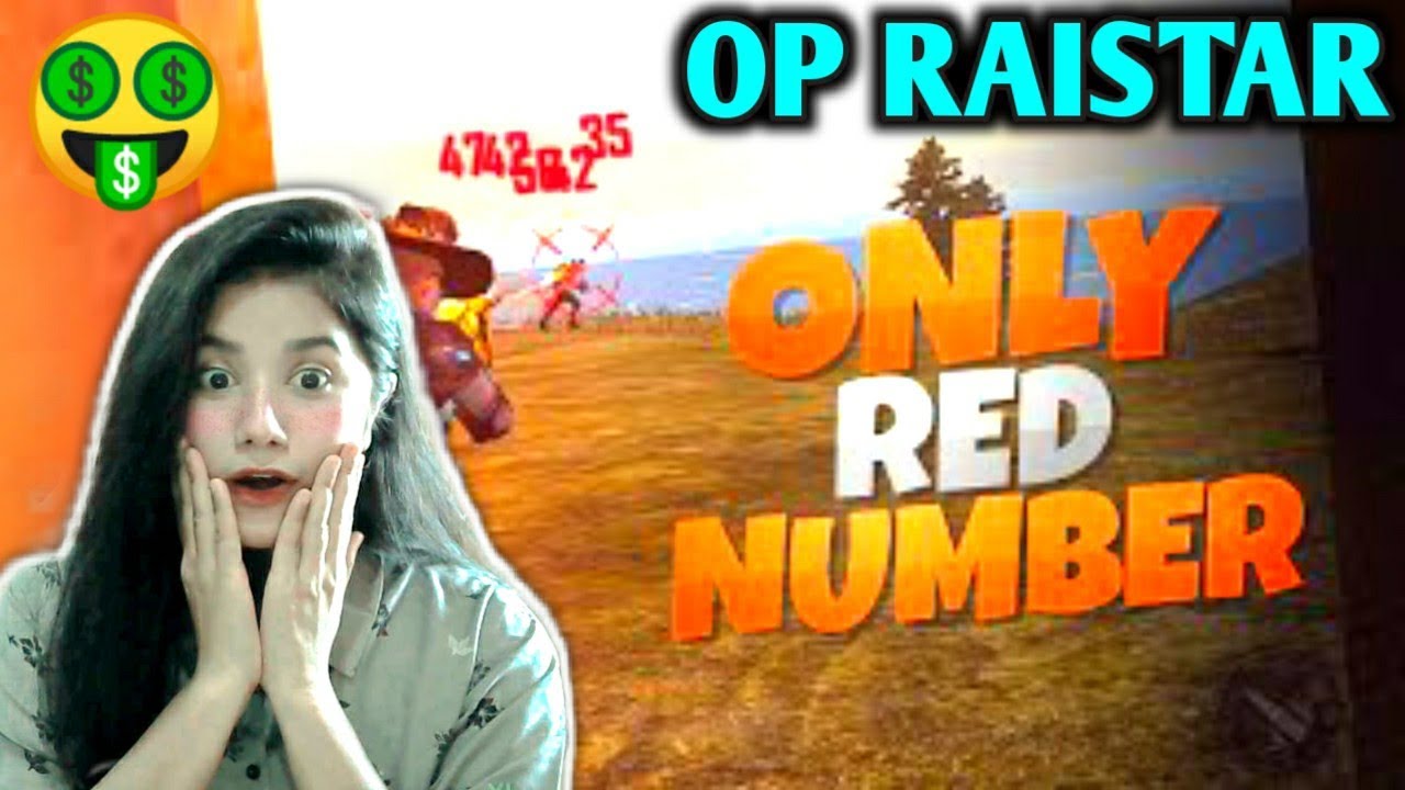 Couple Reaction On Only Red Number #Raistar😱 Free Fire