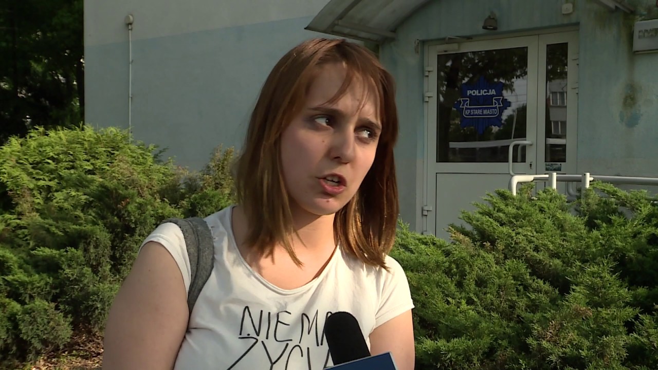 Protest przed wrocławskim komisariatem