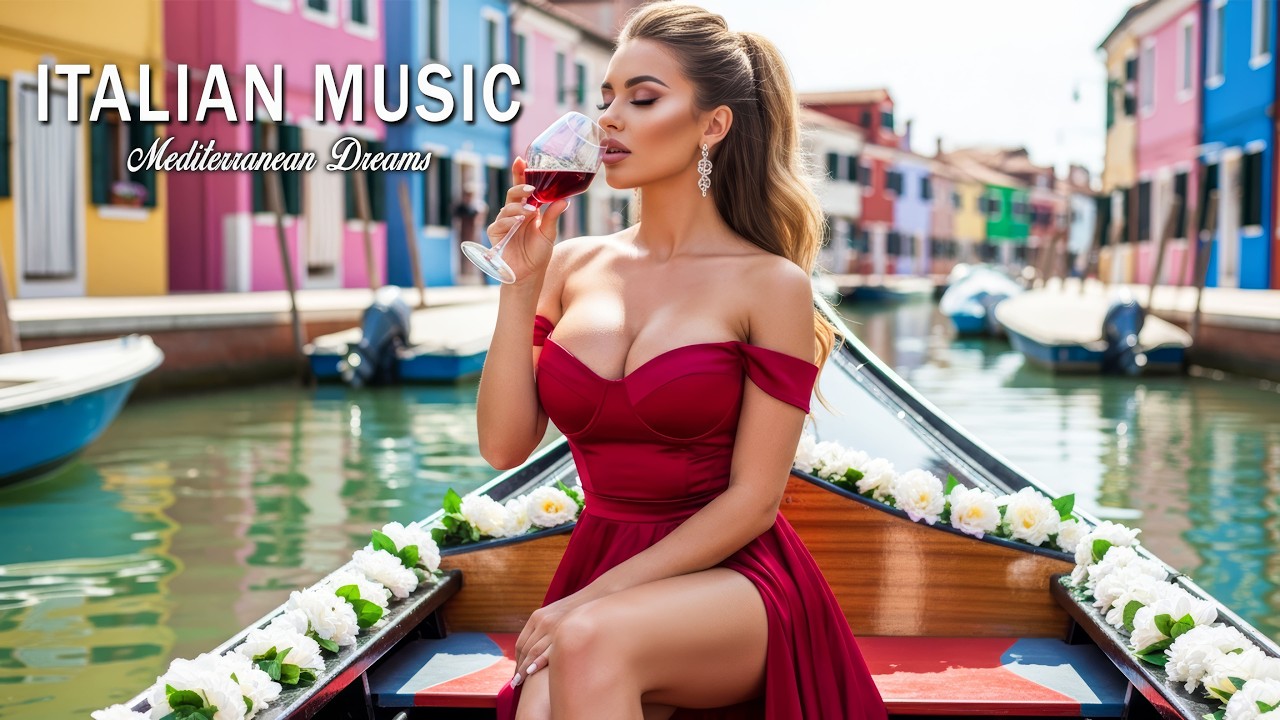 Italian Vibes & Mediterranean Music 🎶 2+ Hours Lake Como Relaxation & Scenic Amalfi Coast 4K