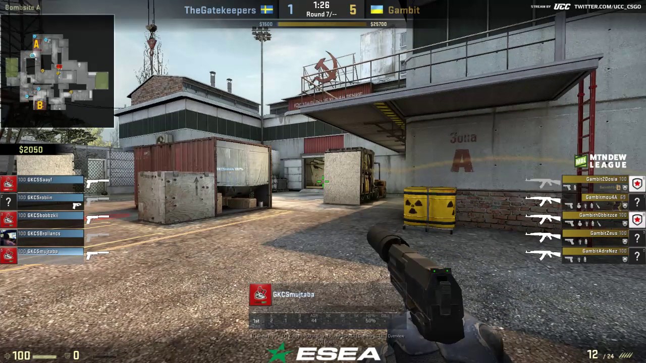 ESEA Premier Season 25 Europe || Gambit vs Gatekeepers de_cache | @Toll