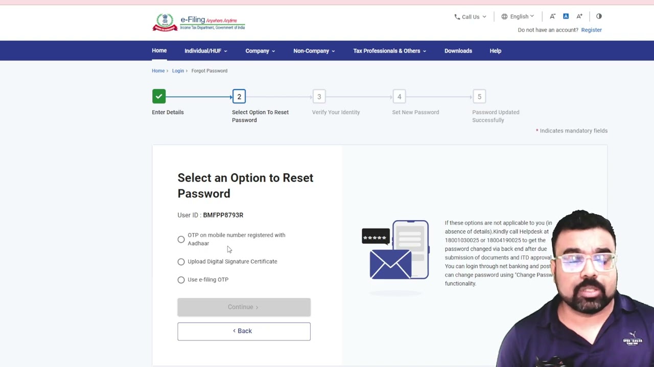 Income Tax Password Reset _ ITR Password Forgot _ ITR Login id and Password Forgot