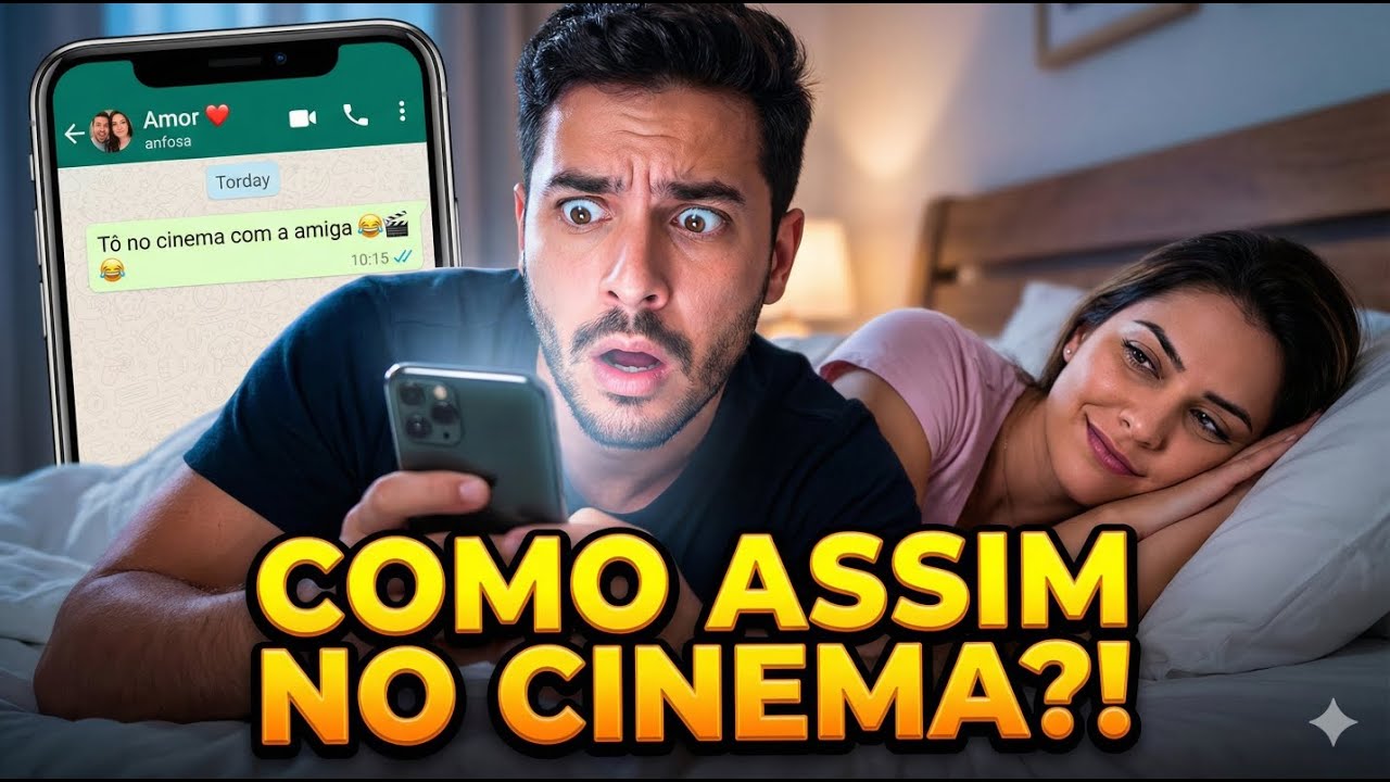 ELA DISSE QUE TAVA NO CINEMA COM A AMIGA… MAS A AMIGA ESTAVA AQUI 😂📱