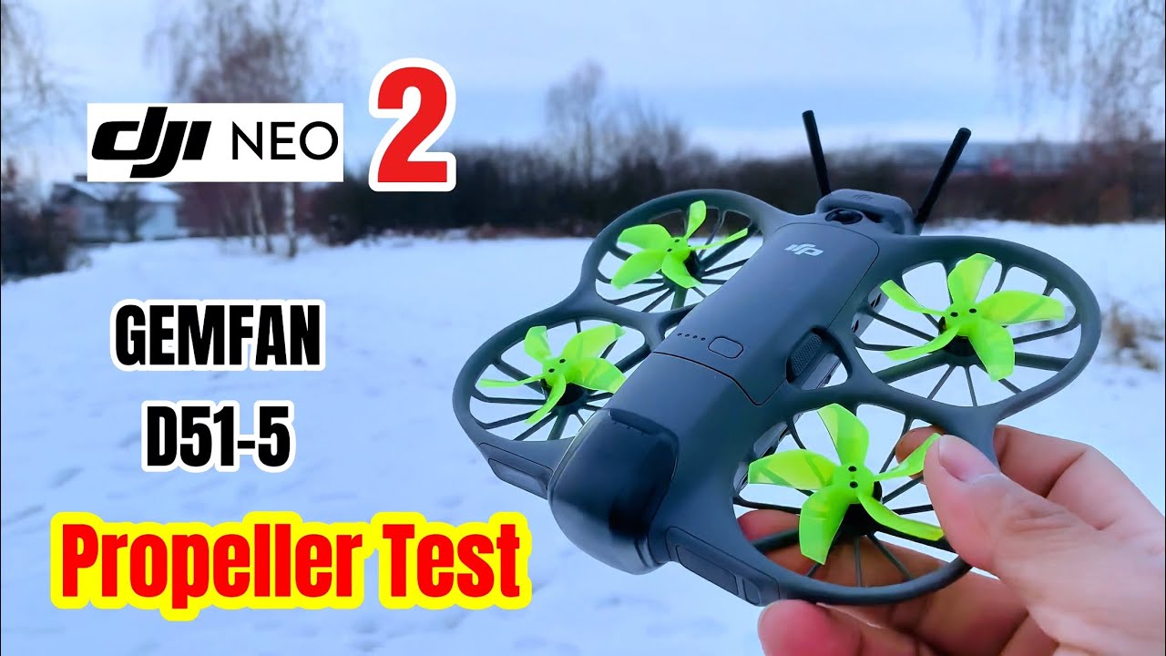 DJI NEO 2 - Propeller Test (GEMFAN D51-5 Blade Propeller)Speed and Battery Lifetime#djineo #djineo2 