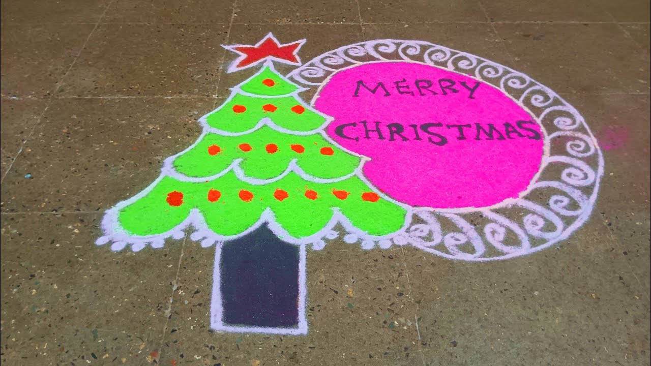 #new Christmas kolam#easy Christmas kolam#new shorts🎄#popular shots#easy rangoli#muggulu #Christmas🎄