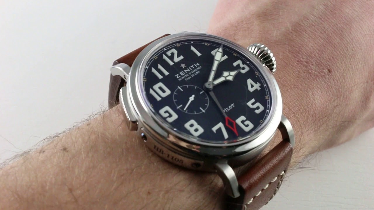 Pre-Owned Zenith Elite Pilot Montre D'Aeronef Type 20 GMT 03.2430.693/21.C723 Luxury Watch Review