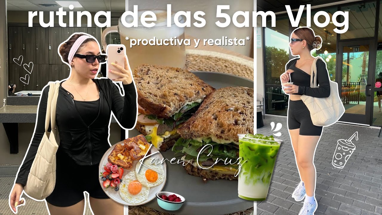 Mi Rutina De Las 5 Am De La Ma&ntilde;ana ✨( H&aacute;bitos saludables, amor propio, productividad *Miami life*)