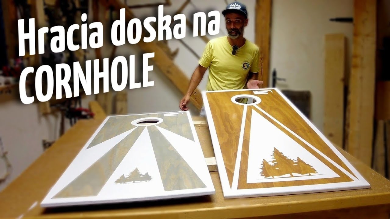 Ako si vyrobiť hraciu dosku CORNHOLE - výroba a dekorácia vrchnej hracej dosky.