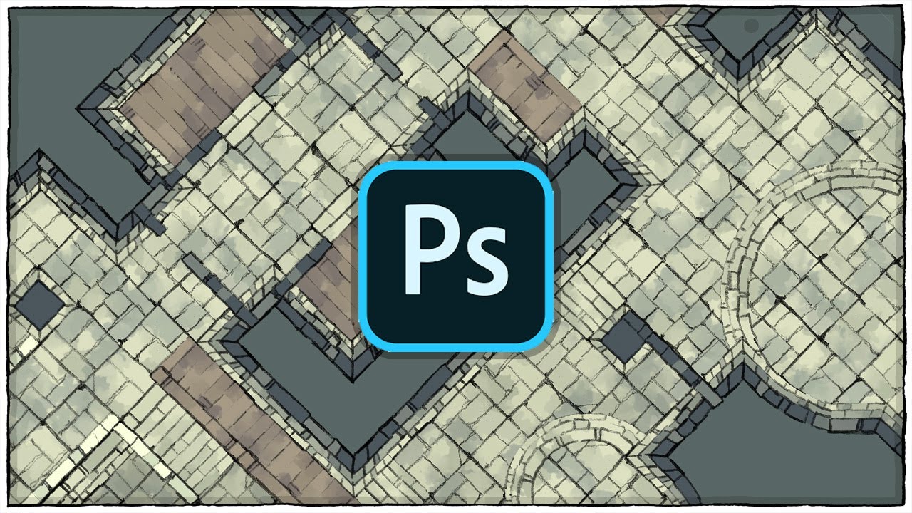 How To Make a Custom Dungeon Map with Photoshop and Assets from 2-Minute Tabletop