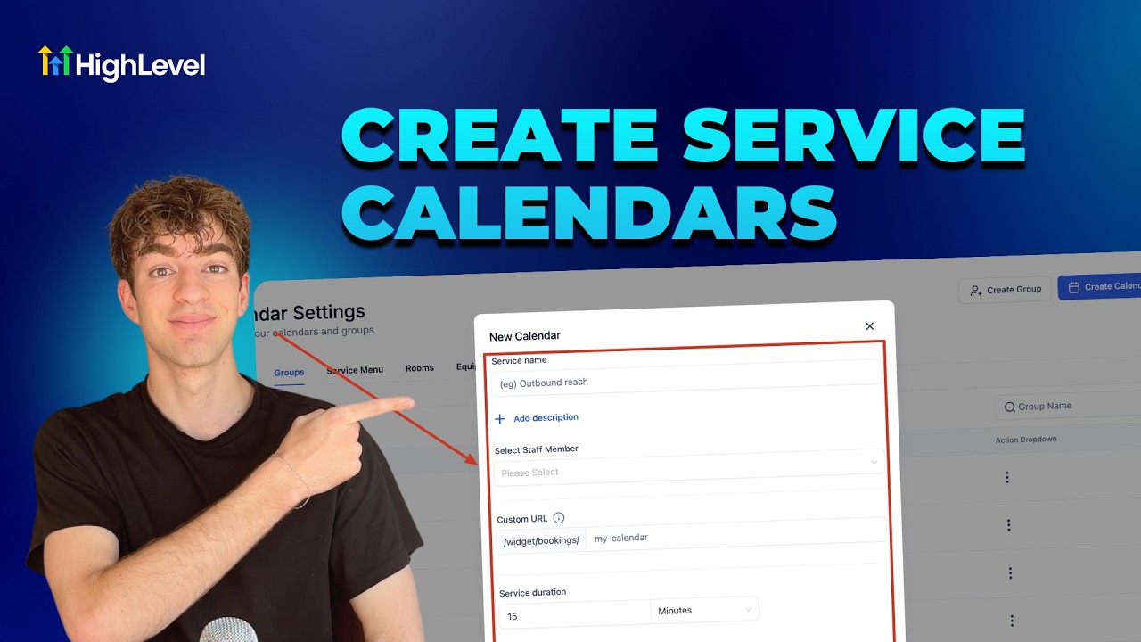 Как создать календари обслуживания в HighLevel