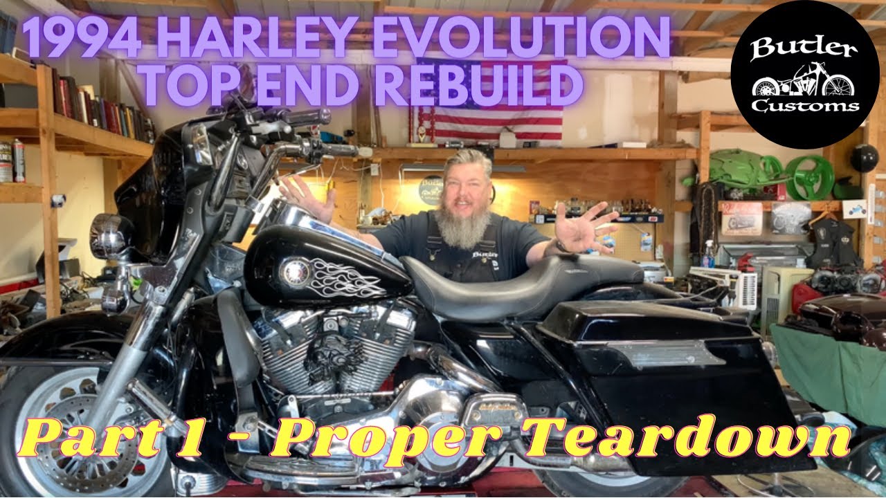 1994 Harley Davidson Touring Evolution Motor Top End Rebuild Part 1 - Proper Teardown BUTLER CUSTOMS