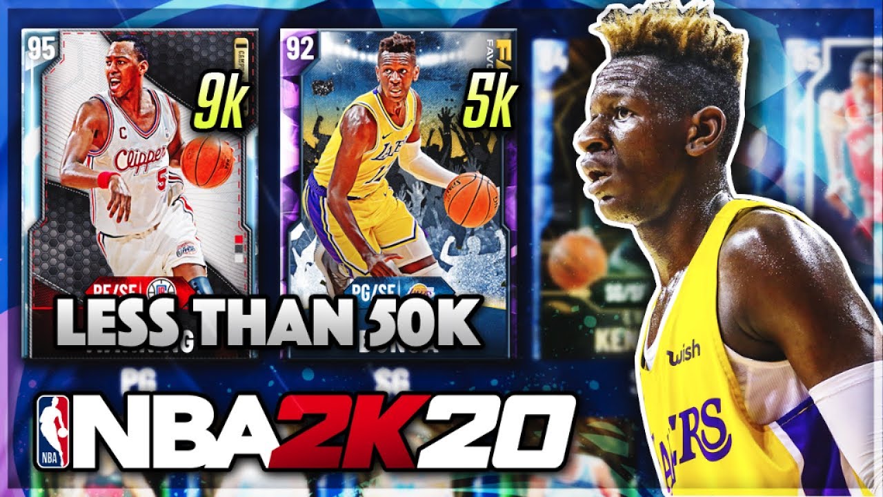I made this team for LESS THAN 50k mt in nba 2k20 myteam....