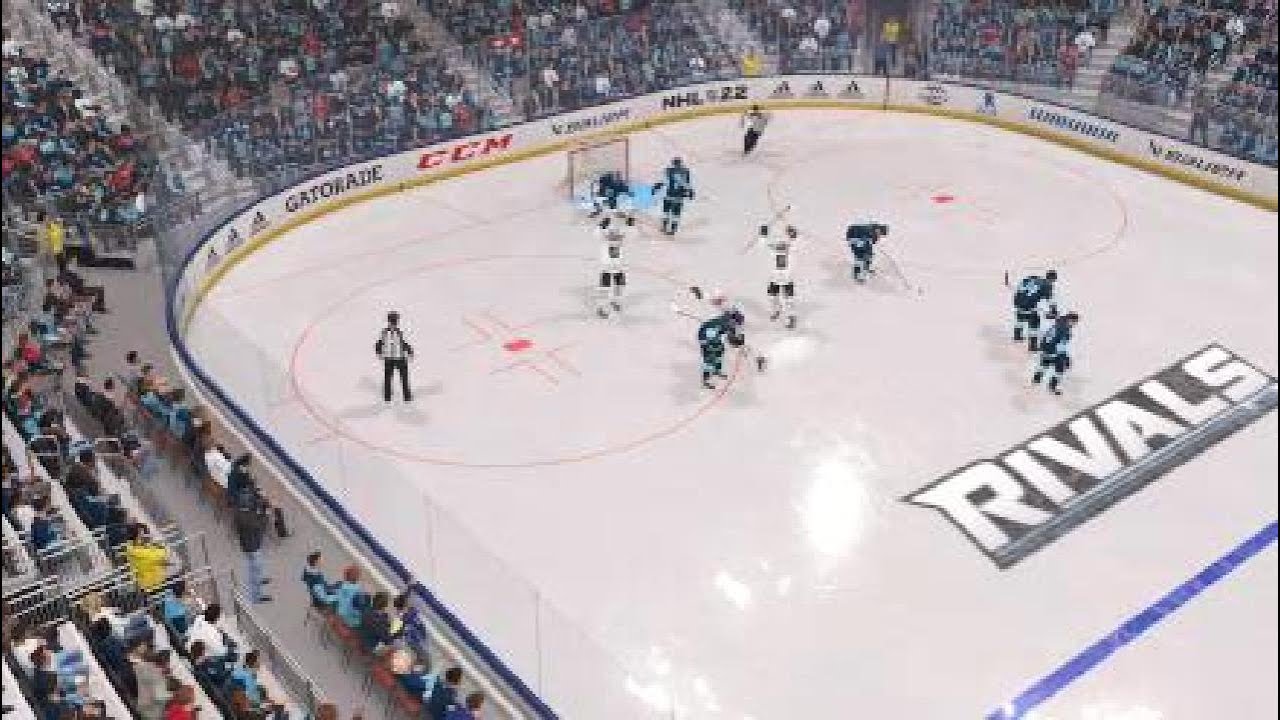 NHL_22 HUT RIVALS (Вбрасыание в зоне нападения. Малкин на месте (центр), Зубов играет ЛЗ)
