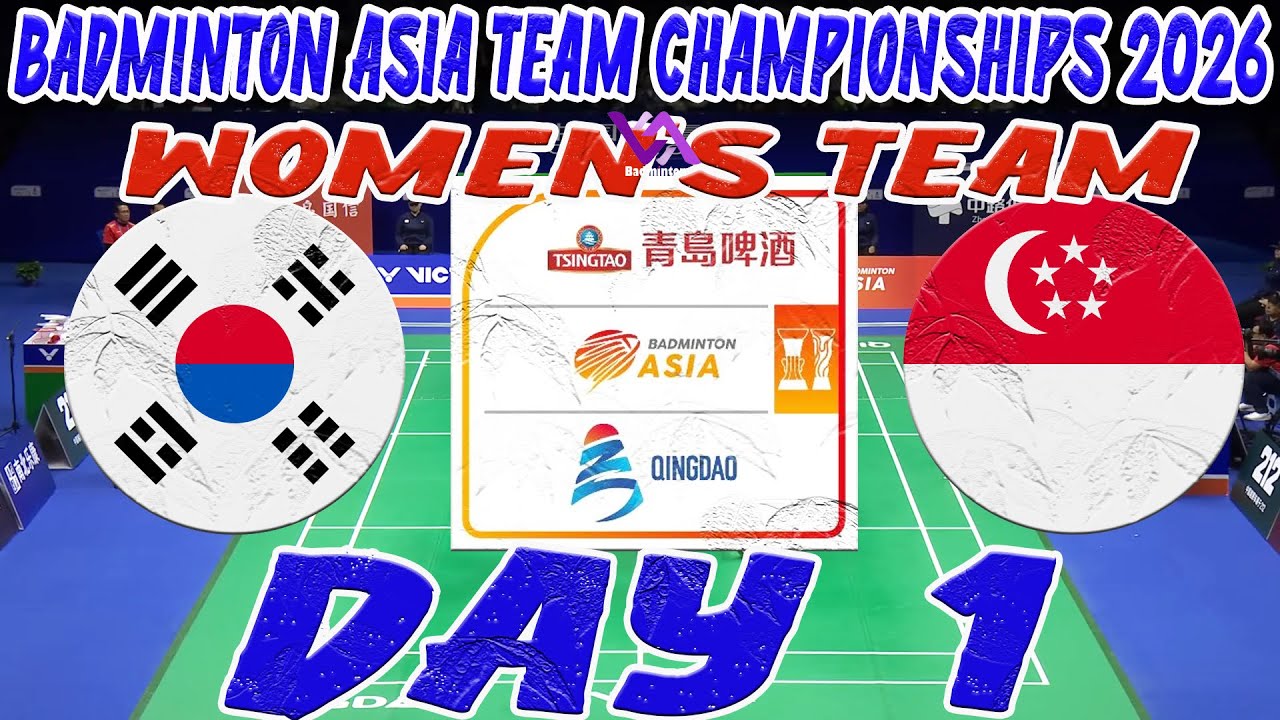 DAY 1  WOMEN'S TEAM Badminton Asia Team Championships 2026 Live Stream Badminton