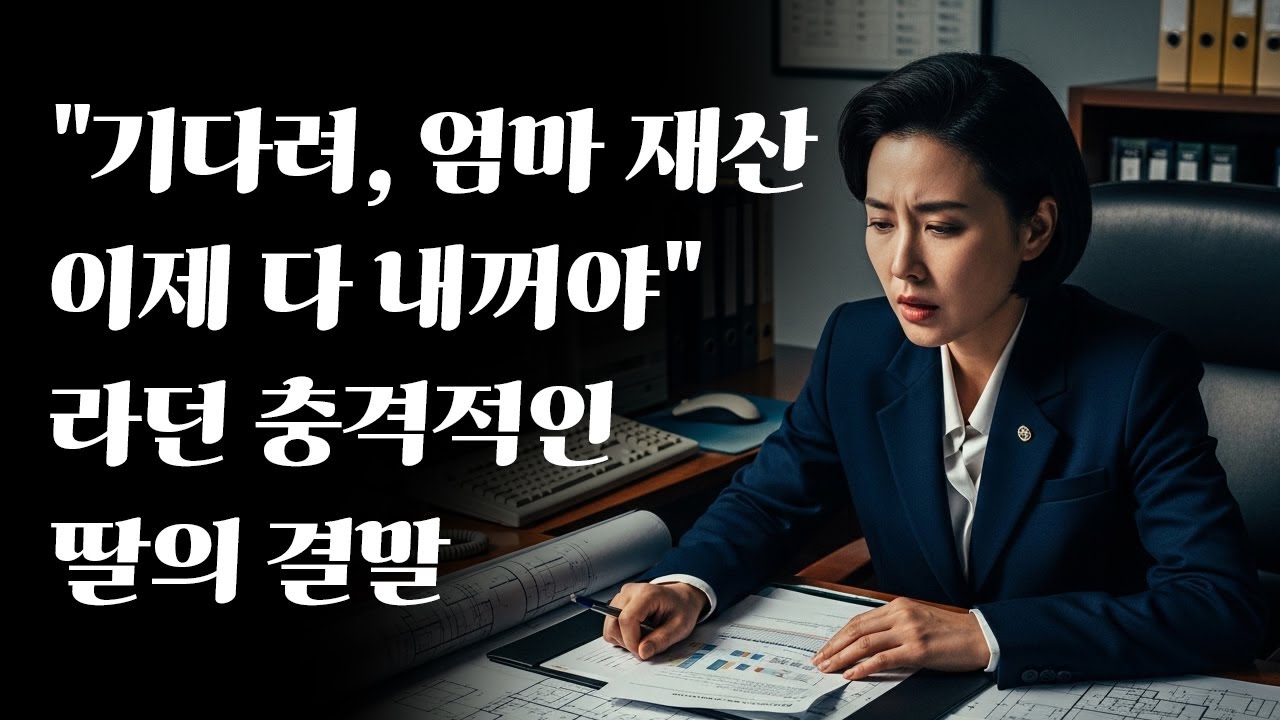 기다려 엄마 재산 다 내꺼라는 딸의 충겨적인 결말ㅣ노후사연ㅣ감동사연ㅣ사연라디오ㅣ오디오북