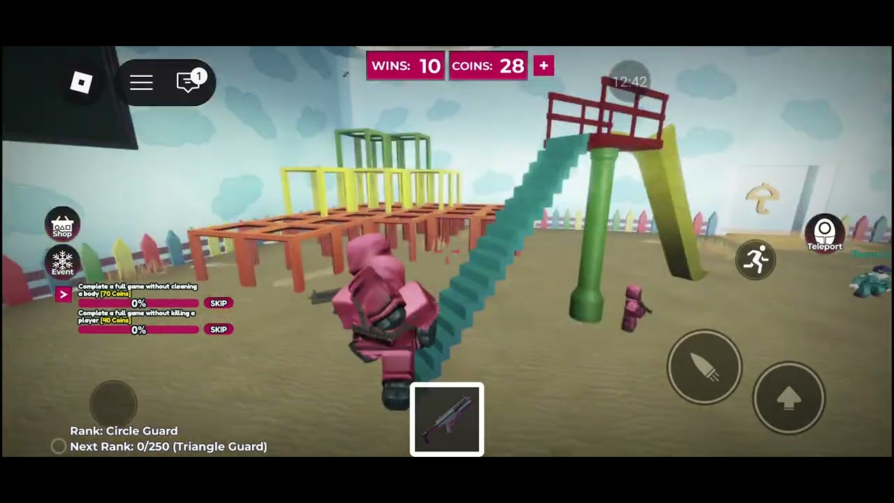 I played ▶️  squad game 🎮 in roblox