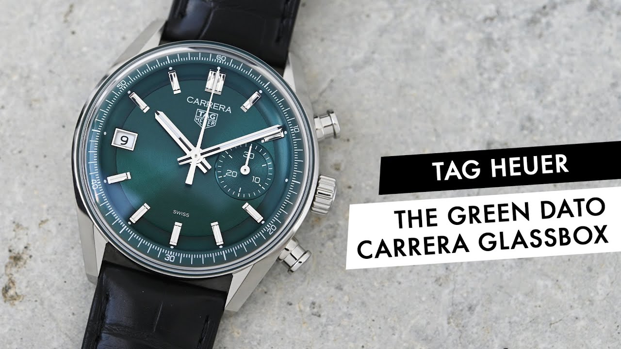 QUICK LOOK: This TAG Heuer Carrera Glassbox Dato Green Is Another Hit in the Carrera Lineage