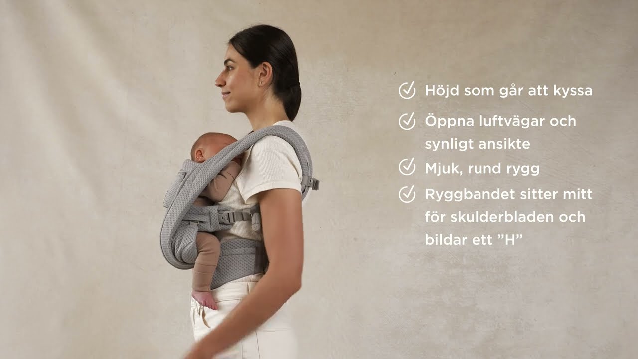Ergobaby Omni Deluxe Bärsele | Mage, vänd inåt med nyfödd