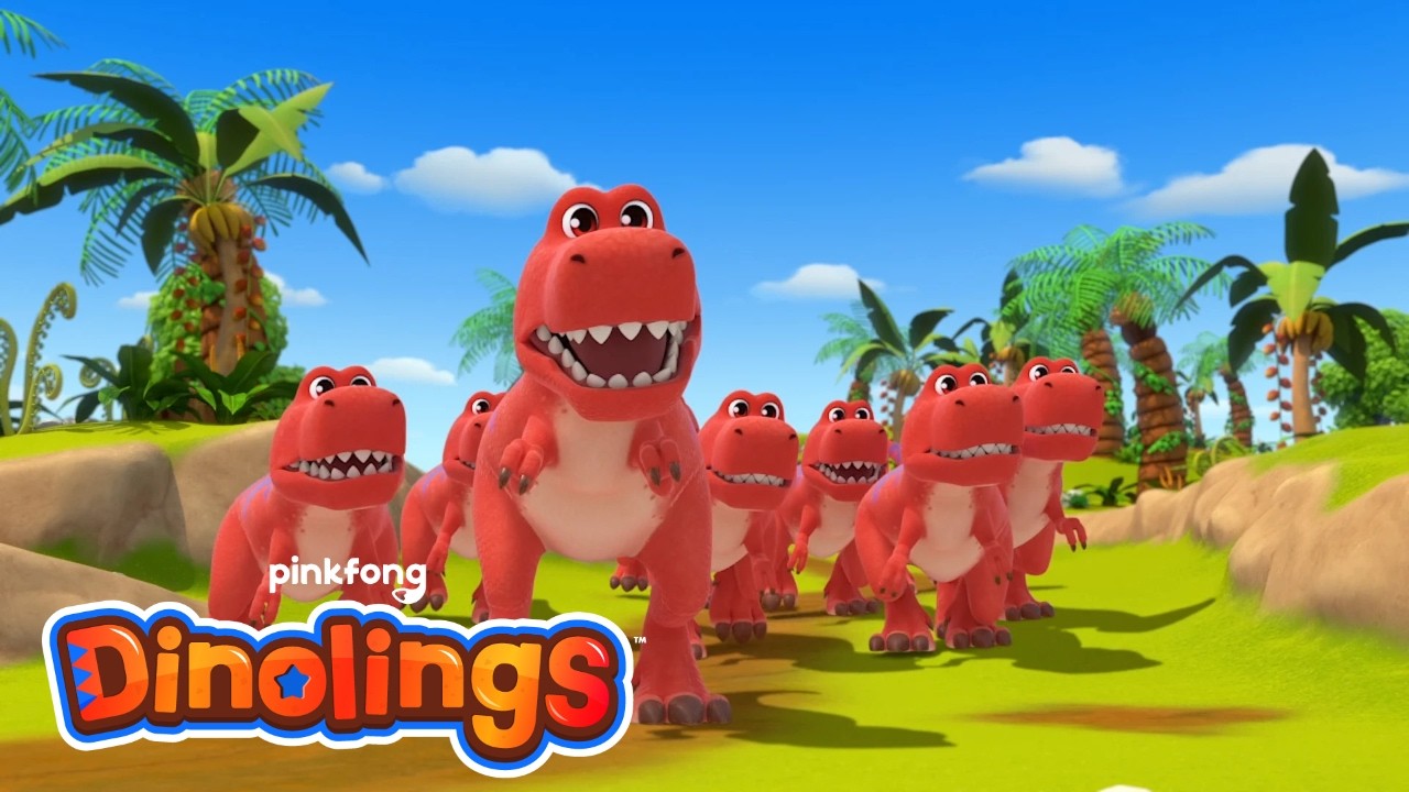 Welcome to Dinolings 🦖 | Ten Little T-Rexes & More | Dinolings Official