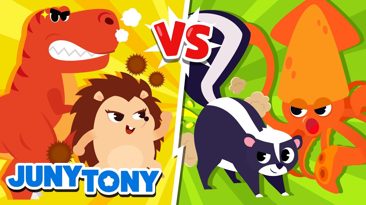 Animal Showdown 🐘🦁 | Who’s the Best? Fun Animal Songs for Kids | JunyTony