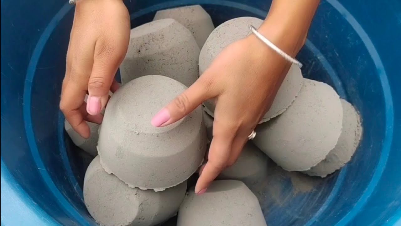 Fresh pure cement with cornstarch awesome crumbling