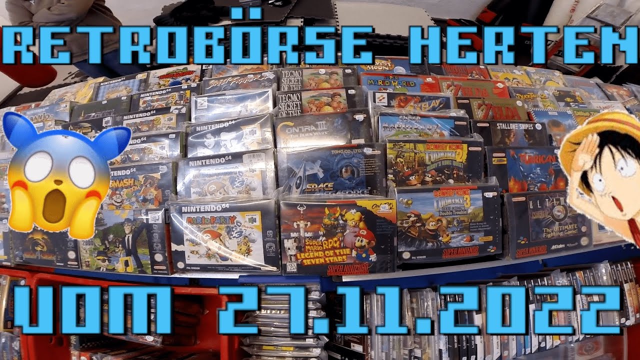 RETROBÖRSE Herten vom 27.11.22!!! NRW Gaming Retro Spiele und mehr!!!