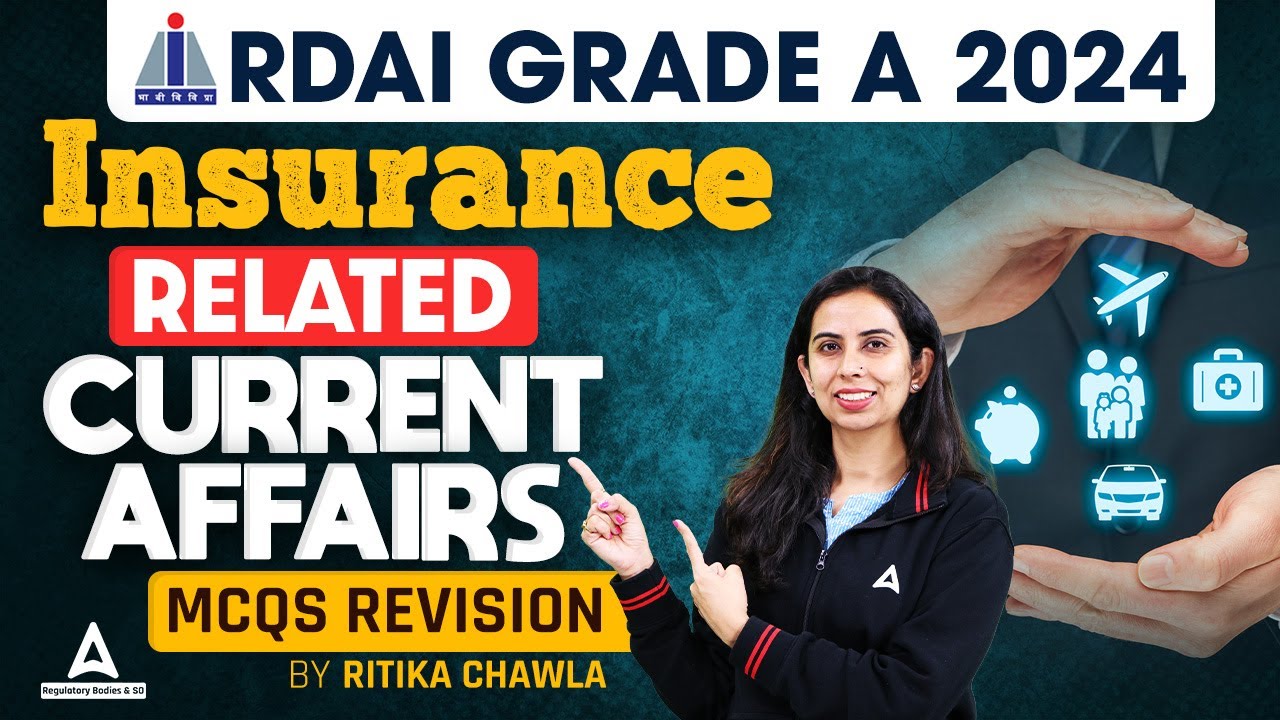 IRDAI Grade A 2024 | Insurance MCQs MCQs revision | IRDAI Current Affairs By Ritika Mam